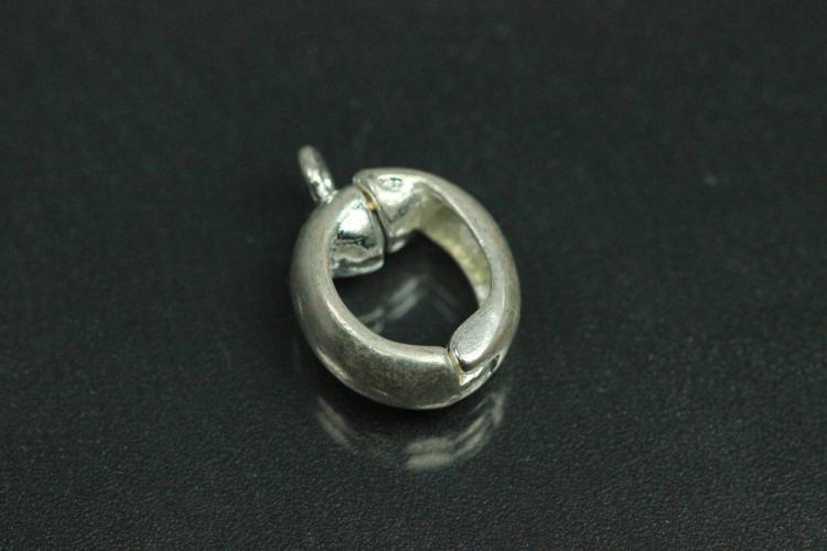 Magnetic Clasps metal, silver color, shape oval, approx. Size 19,0x13,0x6mm approx. hole 2,5mm