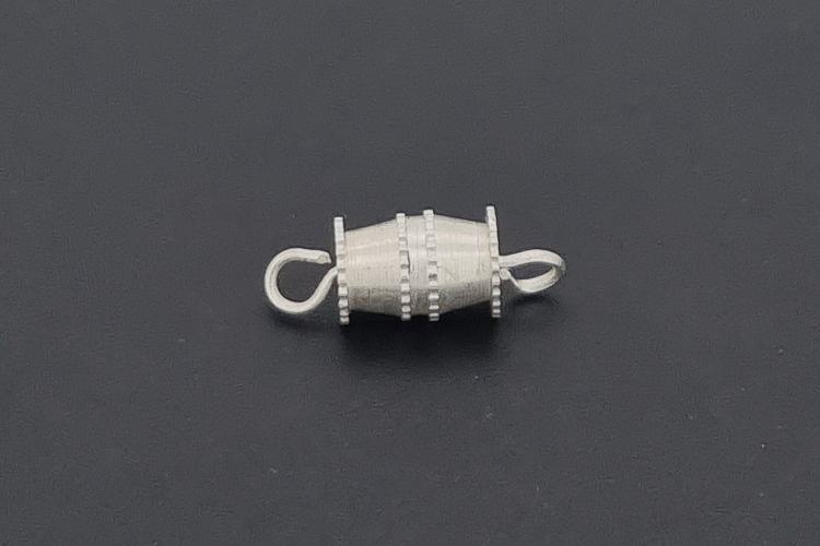 Schraubschließe silberfarben mit Öse ca.14,4x5,4mm,