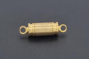 Magnetic clasp cylindrical approx. size length 17,7 mm x width 5mm,  gold-colored