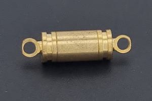 Magnetic clasp cylindrical approx. size length 17,7 mm x width 5mm,  gold-colored