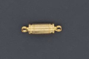 Magnetic clasp cylindrical approx. size length 17,7 mm x width 5mm,  gold-colored