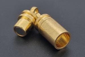 Magnetic clasp cylindrical approx. size length 17,7 mm x width 5mm,  gold-colored