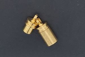 Magnetschließe Walzenform ca. Maße 17,7 x 5mm goldfarben nickelfrei