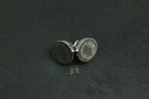 Magnetic Clasp round ball ca. Ø10mm, with closed inside (magnetic not visible), metal, silver color, polished