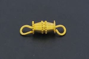 Turnbuckle clasp metal gold color with loop approx. 13,4x4,0mm,