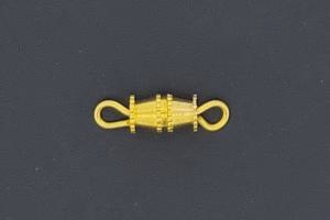 Turnbuckle clasp metal gold color with loop approx. 13,4x4,0mm,