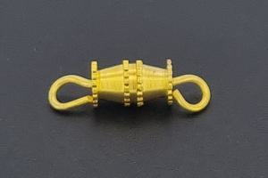 Turnbuckle clasp metal gold color with loop approx. 13,4x4,0mm,