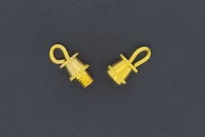 Turnbuckle clasp metal gold color with loop approx. 13,4x4,0mm,