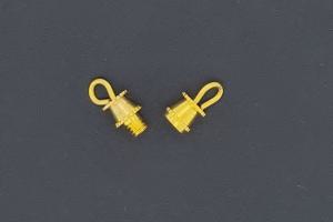 Schraubschließe goldfarben mit Öse ca.13,4x4,0mm,