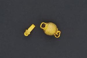 Ball clasp Ø8mm metal dia cut  gold color