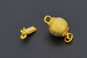 Ball clasp Ø8mm metal dia cut  gold color