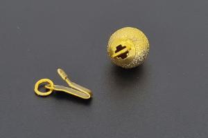 Ball clasp Ø8mm metal dia cut  gold color