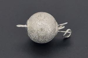 Ball clasp approx. Ø10mm metal dia cut silver color