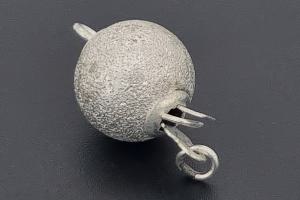 Ball clasp approx. Ø10mm metal dia cut silver color