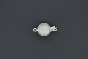 Ball clasp approx. Ø10mm metal dia cut silver color