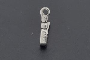 Stainless steel bolt for clasp with jump ring approx.size b 0,85mm x bolt length 6,0mm