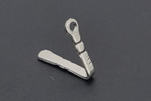 Stainless steel bolt for clasp with jump ring approx.size b 0,85mm x bolt length 6,0mm