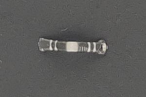 Edelstahl Schloßschnapper mit Oese ca.Maße b 0,45mm x Schnappertiefe 4,5mm