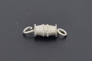 Schraubschließe silverfarben mit Öse ca.13,4x4,0mm,