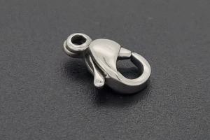 Trigger Clasp approx. size 9,0x6,0x3,0mm, 316L Stainless Steel